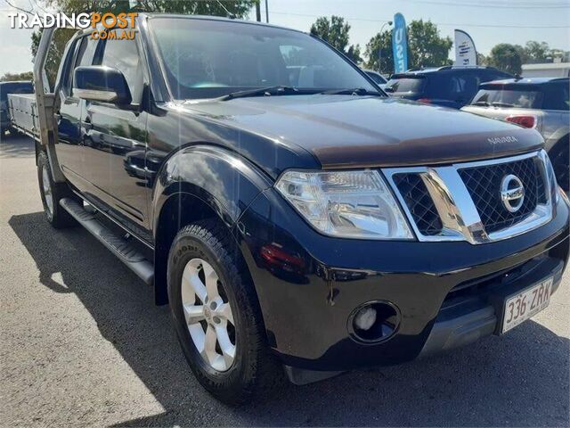 2013 Nissan Navara D40 MY12 ST (4x4) Black 6 Speed Manual Dual Cab Pick-up