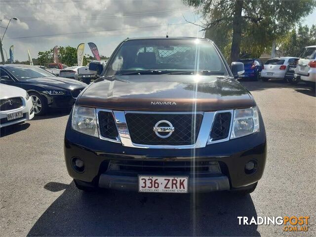 2013 Nissan Navara D40 MY12 ST (4x4) Black 6 Speed Manual Dual Cab Pick-up