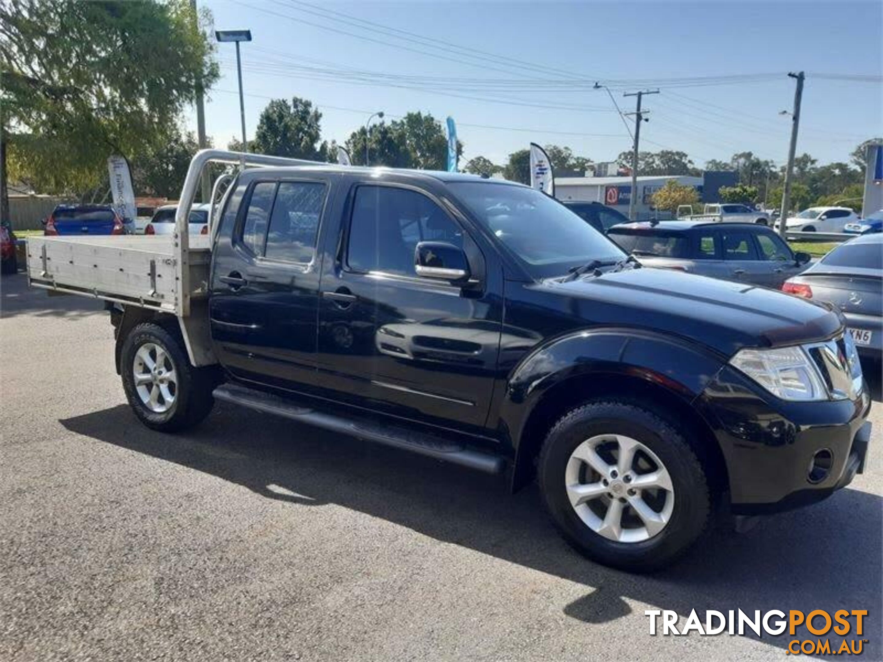 2013 Nissan Navara D40 MY12 ST (4x4) Black 6 Speed Manual Dual Cab Pick-up