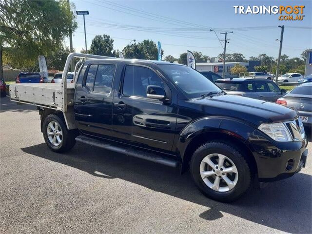 2013 Nissan Navara D40 MY12 ST (4x4) Black 6 Speed Manual Dual Cab Pick-up