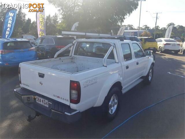 2013 Nissan Navara D22 Series 5 ST-R (4x4) White 5 Speed Manual Dual Cab Pick-up