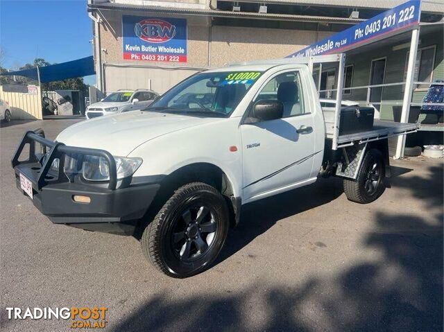 2008 Mitsubishi Triton ML MY08 GLX (4x4) White 5 Speed Manual 4x4 Cab Chassis