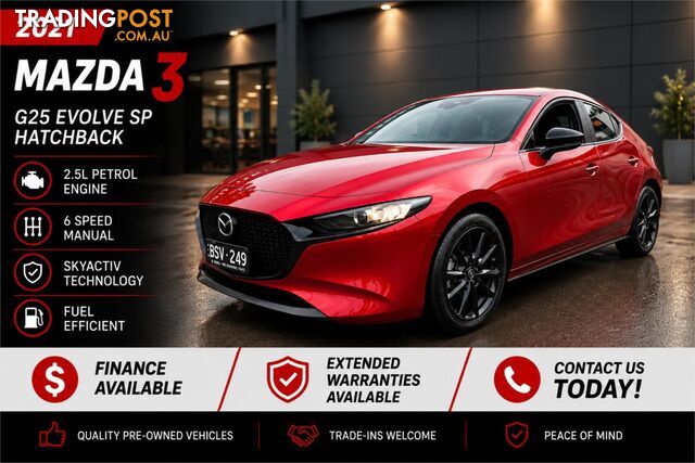 2021 Mazda 3 Hatchback G25 Evolve SP BP2HL6