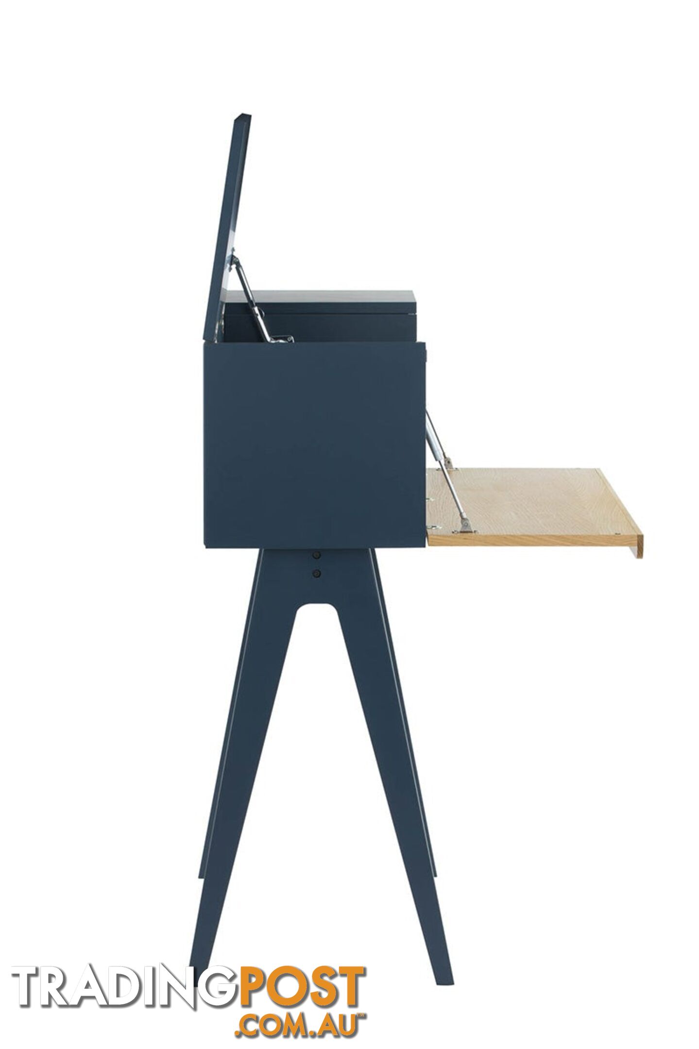 VALEN Study Desk 96cm - Blue Space & Oak - 123004 - 9334719004563