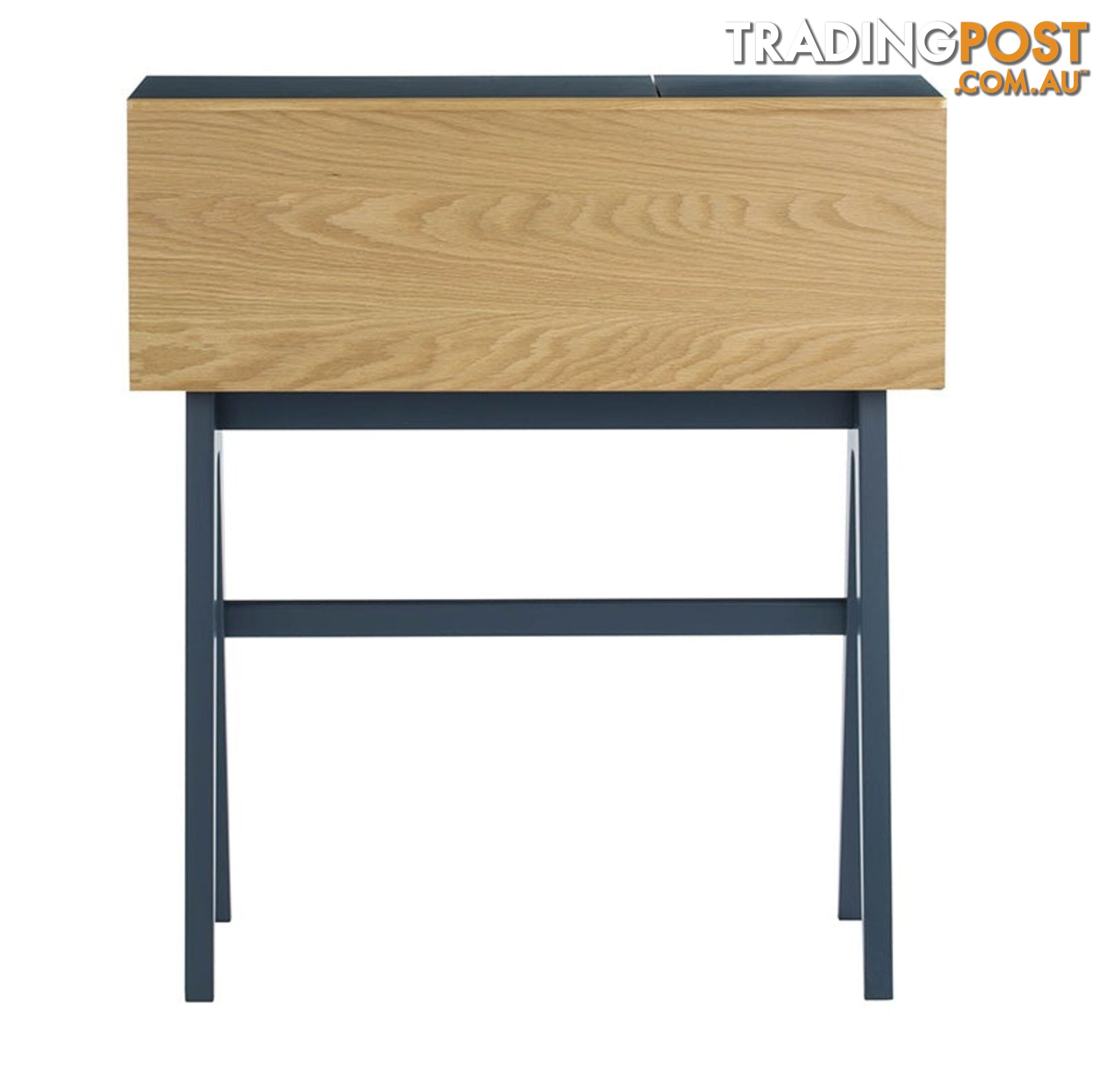 VALEN Study Desk 96cm - Blue Space & Oak - 123004 - 9334719004563