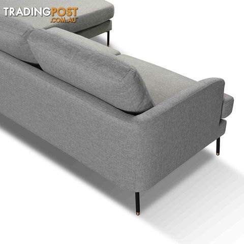 TIANA 3 Seater Sofa With Right Chaise - Grey - HD-2188-R - 9334719004587