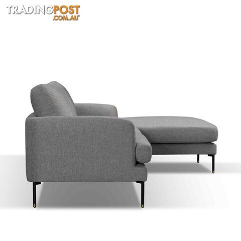 TIANA 3 Seater Sofa With Right Chaise - Grey - HD-2188-R - 9334719004587