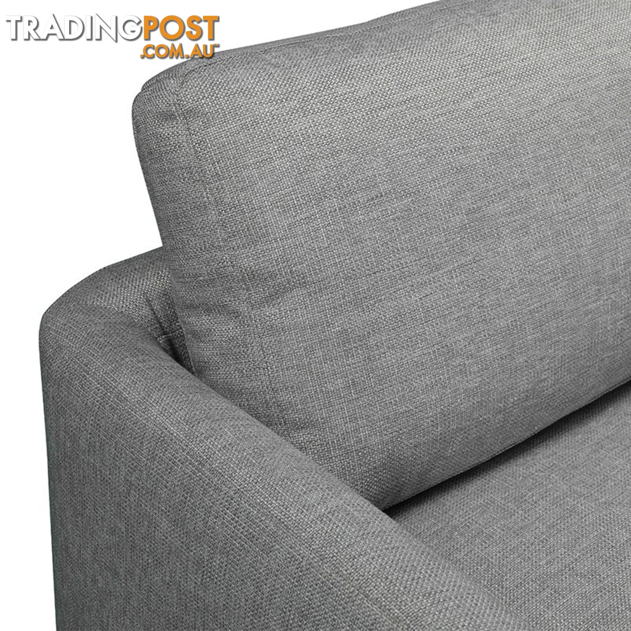 TIANA 3 Seater Sofa With Right Chaise - Grey - HD-2188-R - 9334719004587