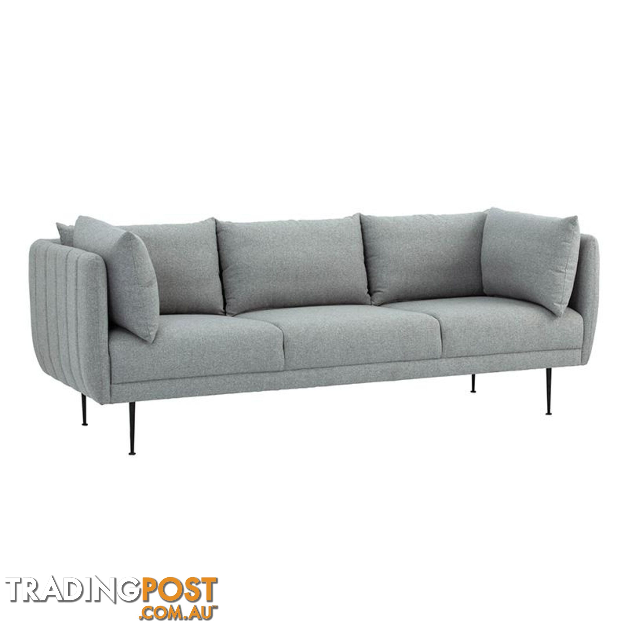 SUPRA 3 Seater Sofa - Pale SIlver - 233123 - 9334719006871