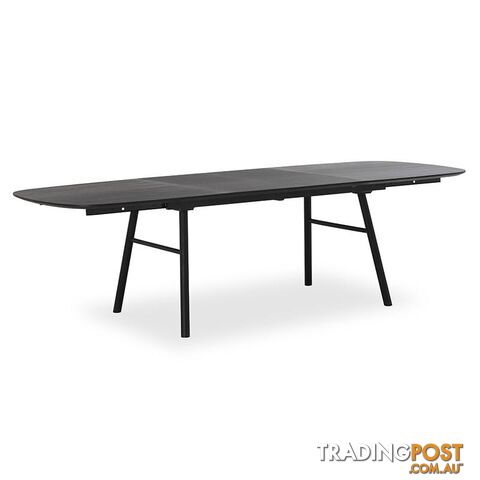 GOSTA Extendable Dining Table 1.8-2.7m - Black - DI-J3525 - 9334719001708