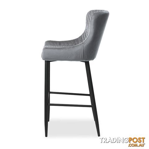 DANYA Counter Stool - Grey - 38530008 - 5704745081298