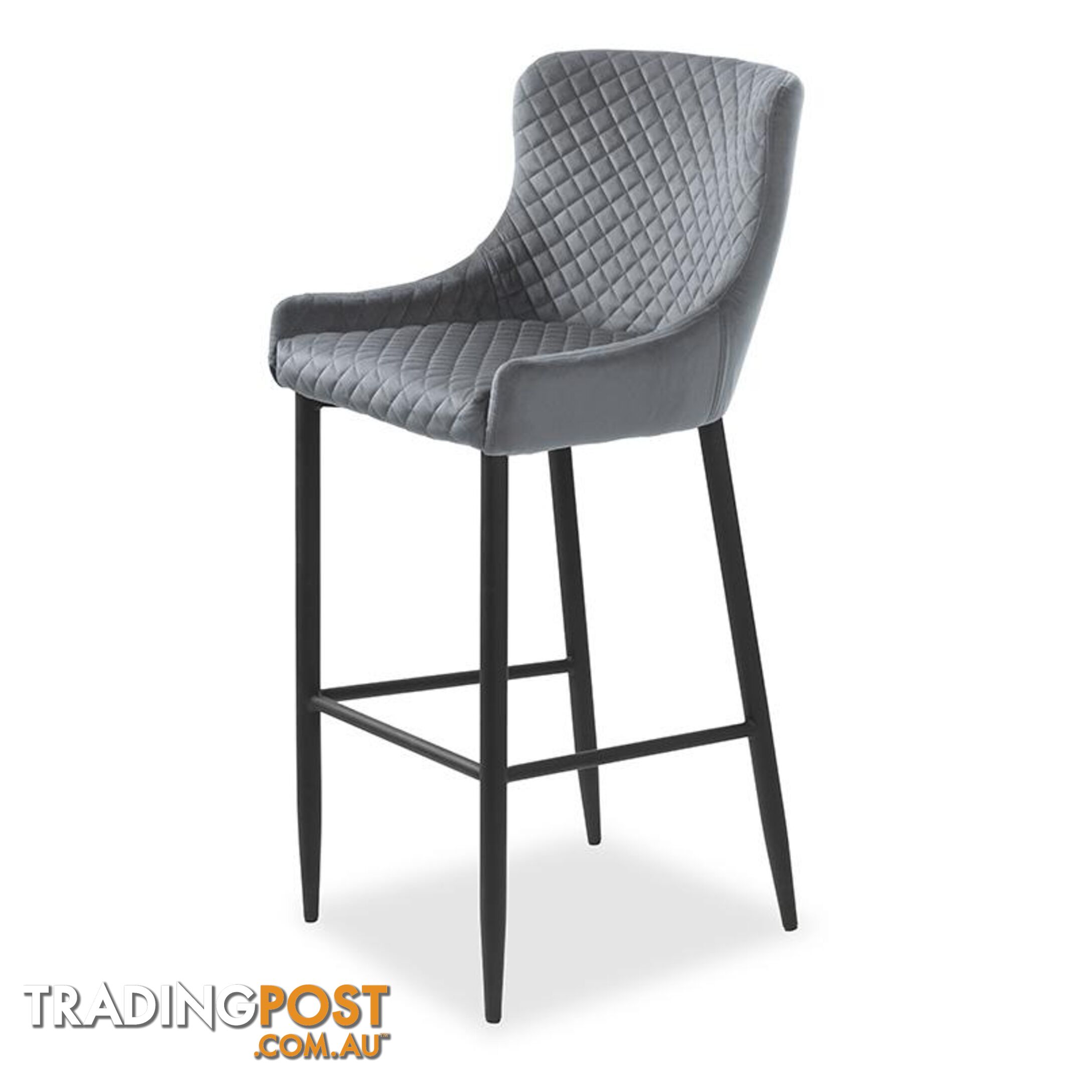 DANYA Counter Stool - Grey - 38530008 - 5704745081298