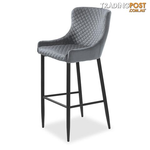 DANYA Counter Stool - Grey - 38530008 - 5704745081298