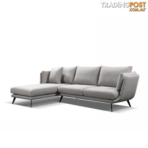RANNI 3 Seater Sofa With Left Chaise - Warm Grey - HD-9551-L - 9334719001081