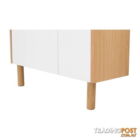 BARTON Study Desk 71cm - Natural & White - 122001 - 9334719000275