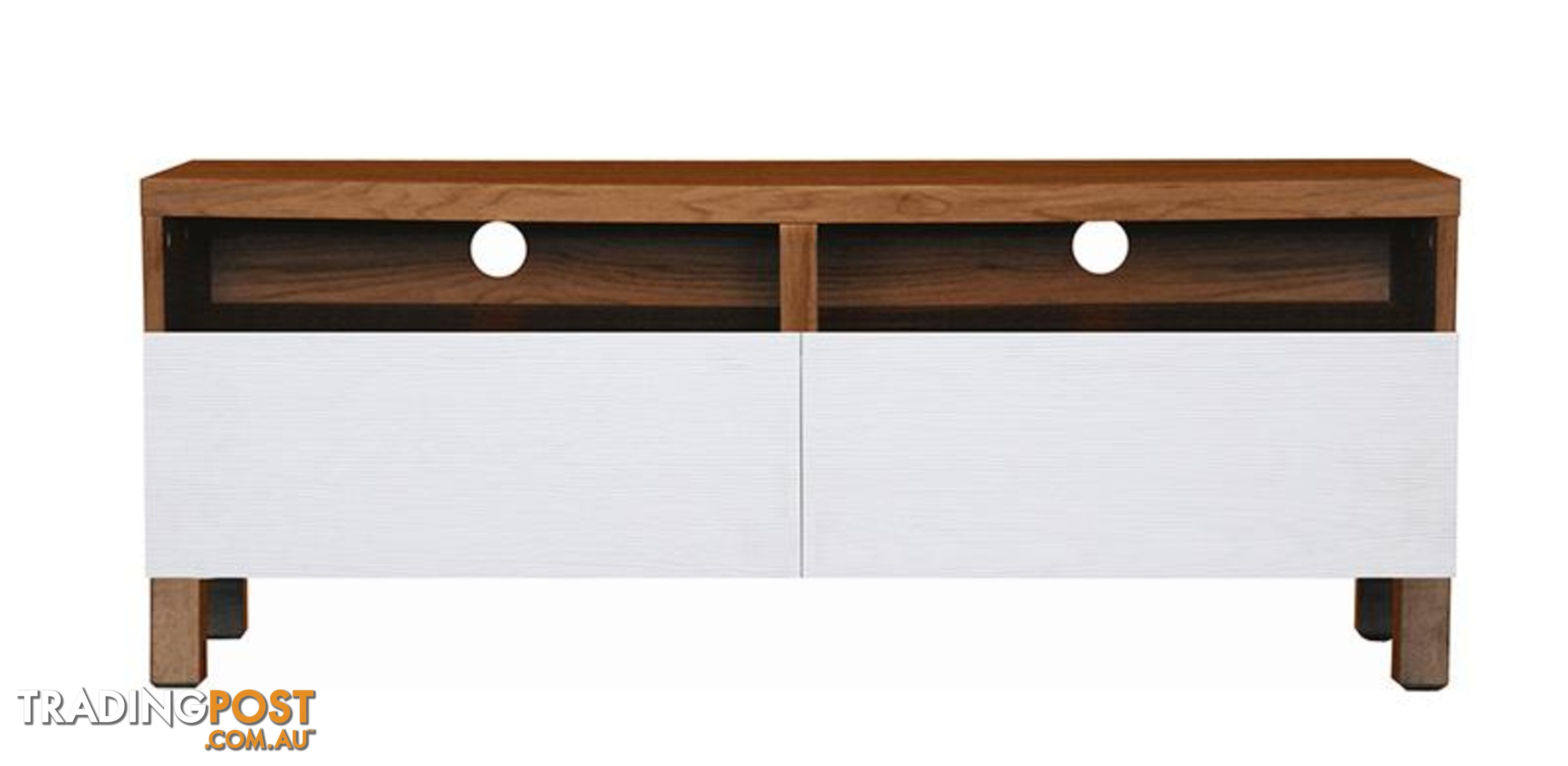 Gordy TV Unit - 120cm - Cocoa + White - 334002 - 9334719008745