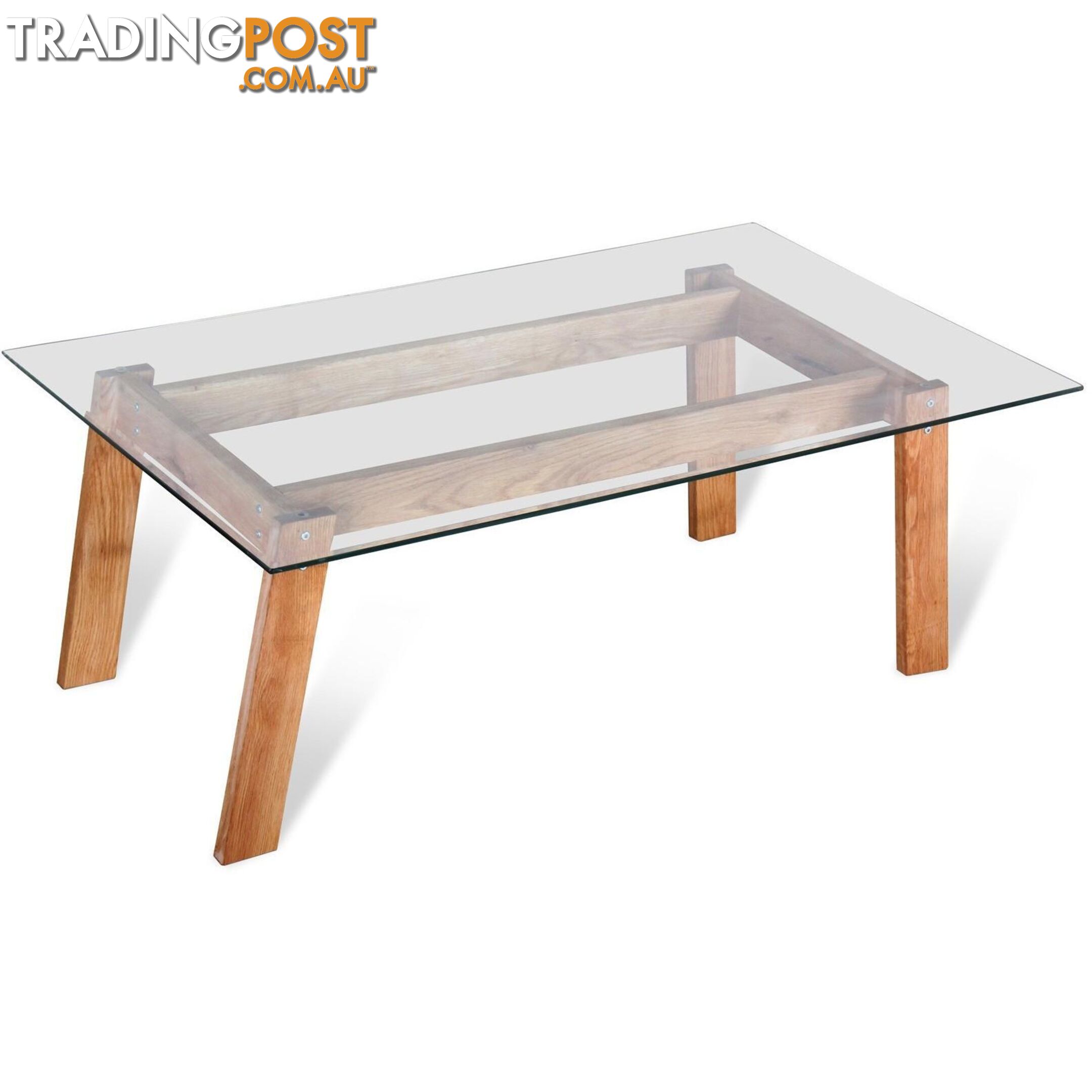 MARVEL Glass and Wood Coffee Table - UCT4031 - 9334719007380