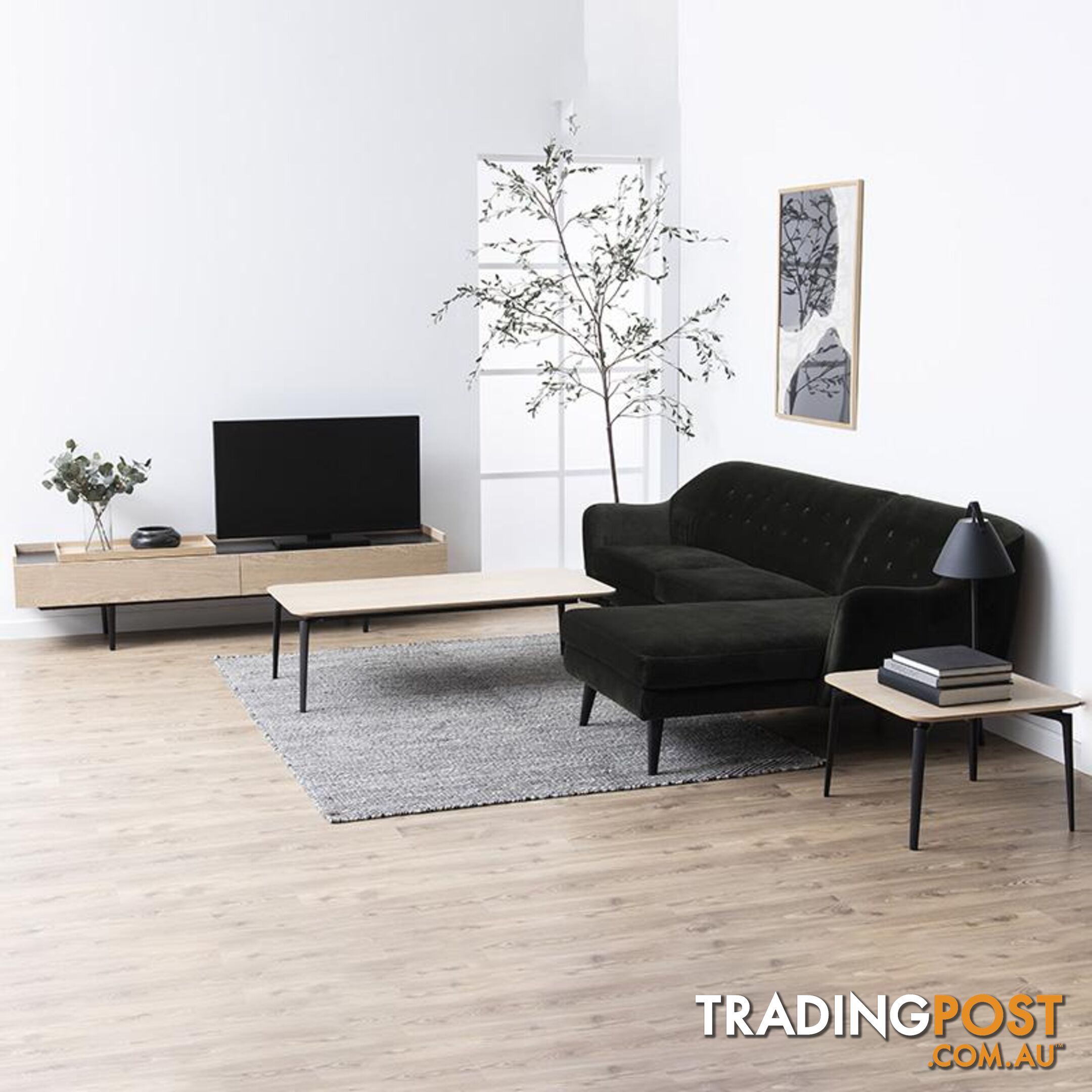 BROGAN Entertainment TV Unit 200cm - Natural - AC-91979-1 - 5713941002334