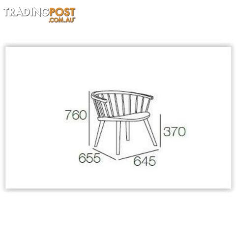MOKE Lounge Chair Grey with Mint cushion - MOKE_LC1203-0002 - 9334719003283