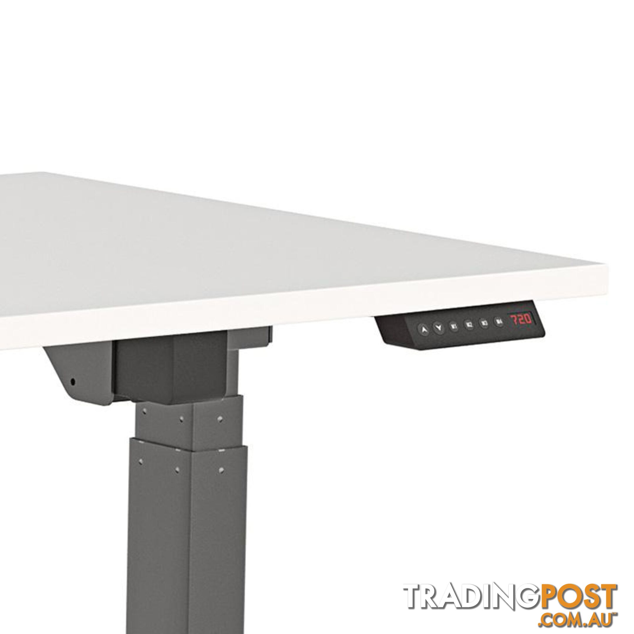 AGILE PRO Electric 2 Column Sit Standing Desk - 1200mm to 1800mm - Oak & White - OG_AGE2SSD158