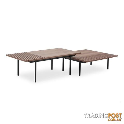 TOZZI Nest of Tables - Walnut & Black - DI-J5810A-B - 9334719001869