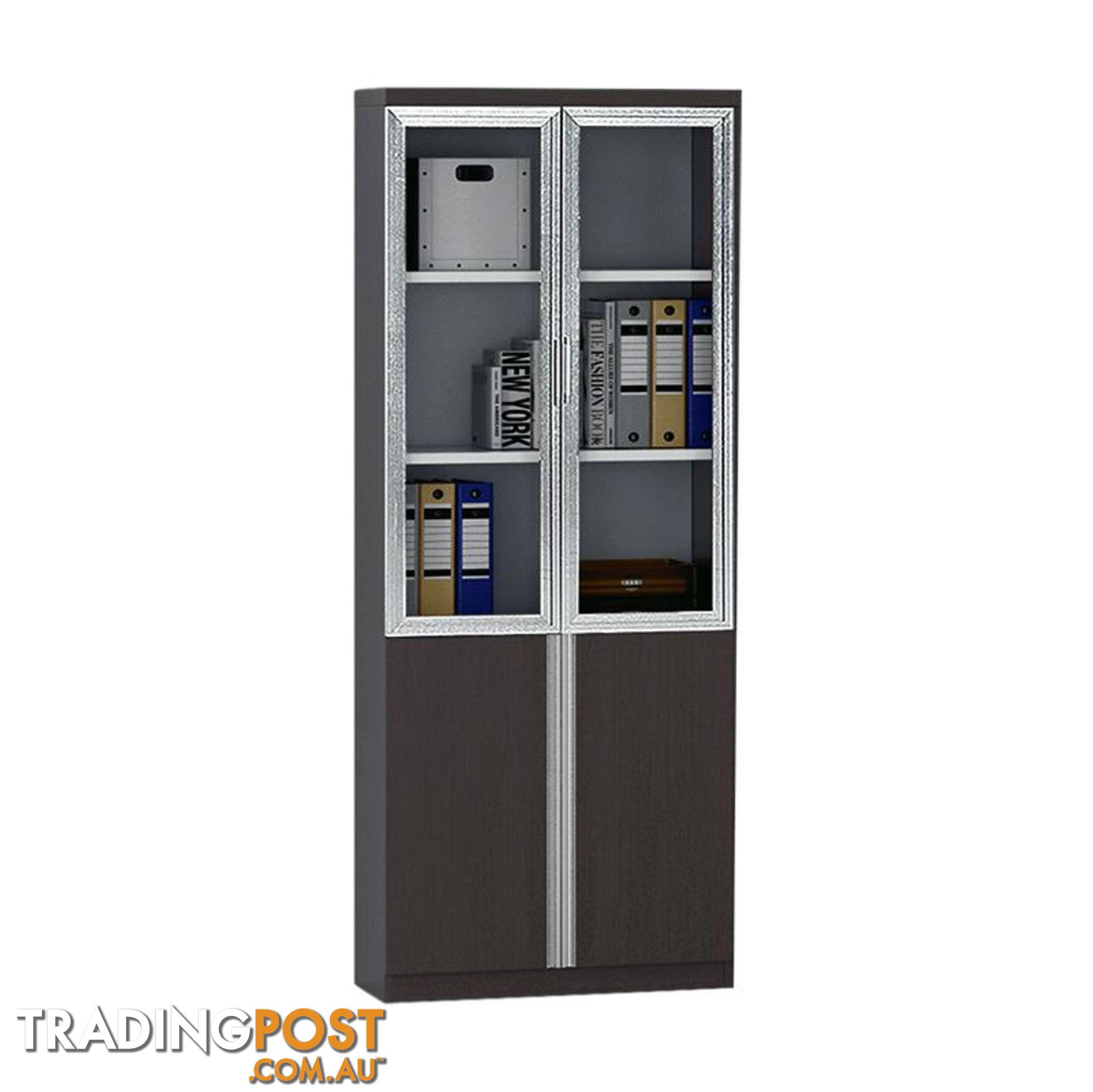 XANDER 2 Door Display Cabinet 80cm - Black - MF-23BHB201 - 9334719010113