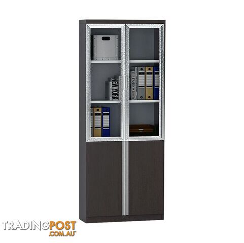 XANDER 2 Door Display Cabinet 80cm - Black - MF-23BHB201 - 9334719010113