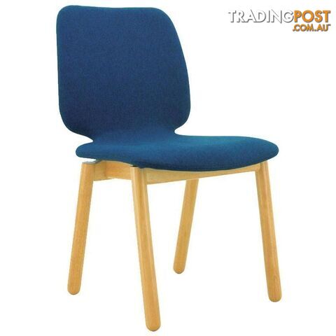 MISSIE Dining Chair - Oak + Midnight Blue - 241031 - 9334719007960