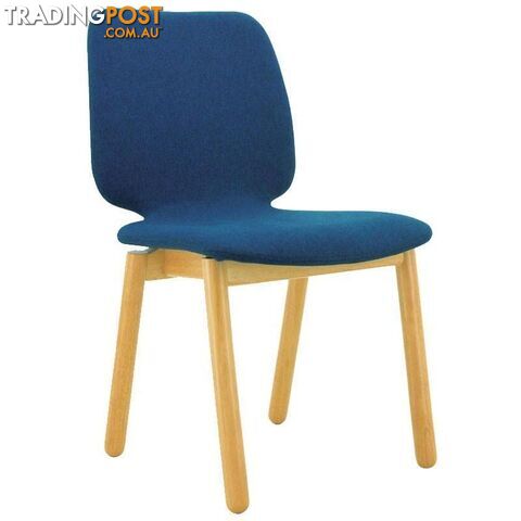MISSIE Dining Chair - Oak + Midnight Blue - 241031 - 9334719007960