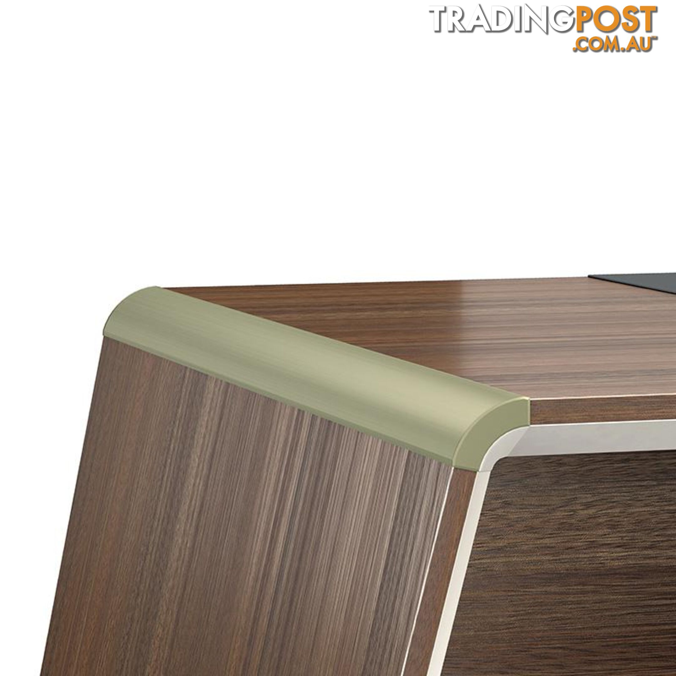 ANDERS Executive Desk Reversible Return 2.0M - Australian Gold Oak/ Beige - DF-TIAN-D0320 - 9334719010458