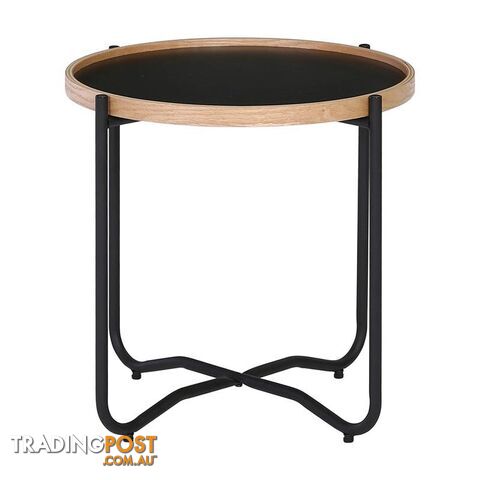 TANIX Side Table - Round - Black - 131022 - 9334719004808