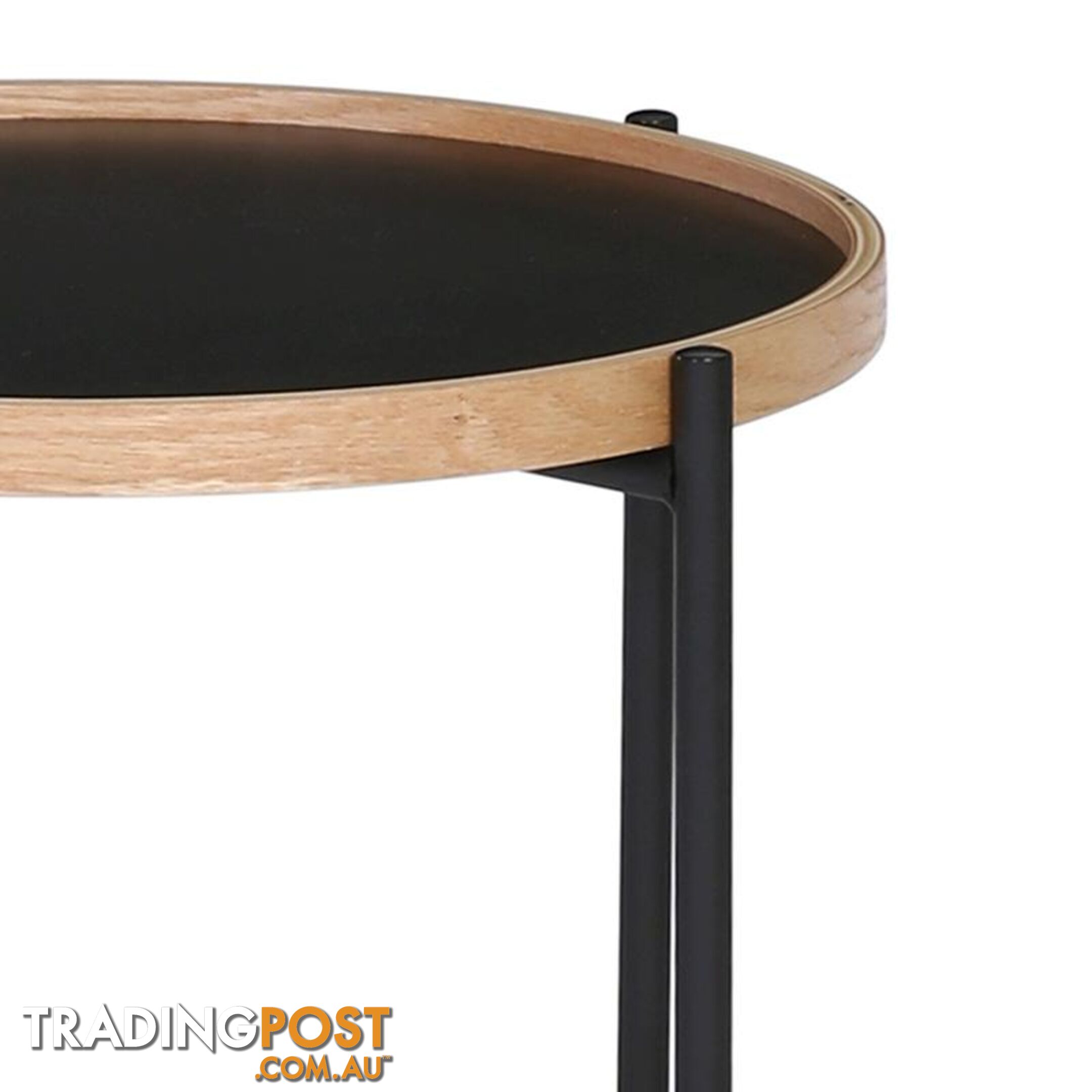 TANIX Side Table - Round - Black - 131022 - 9334719004808