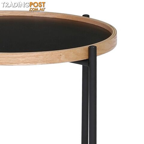 TANIX Side Table - Round - Black - 131022 - 9334719004808