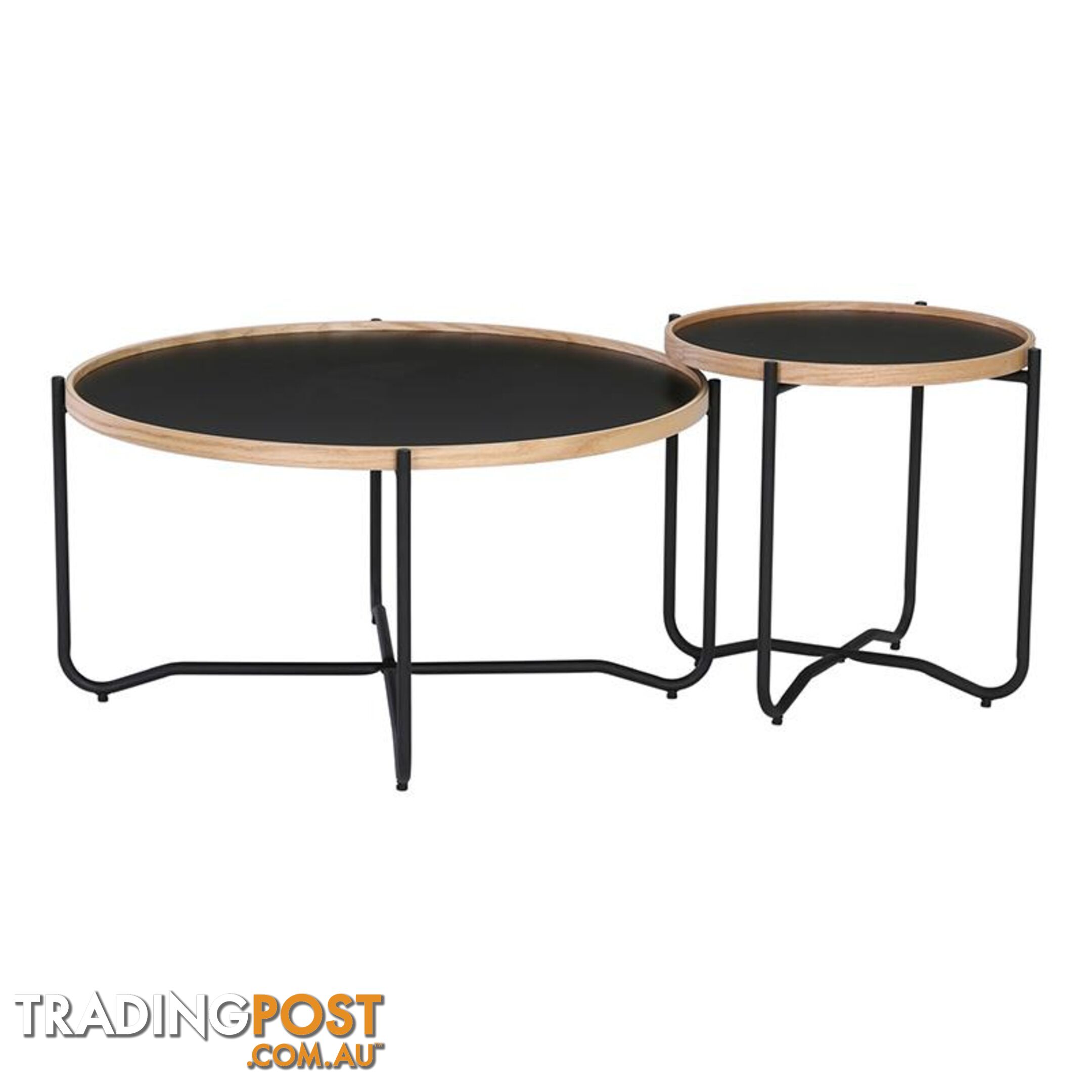 TANIX Side Table - Round - Black - 131022 - 9334719004808