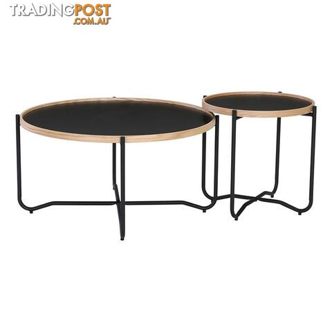 TANIX Side Table - Round - Black - 131022 - 9334719004808