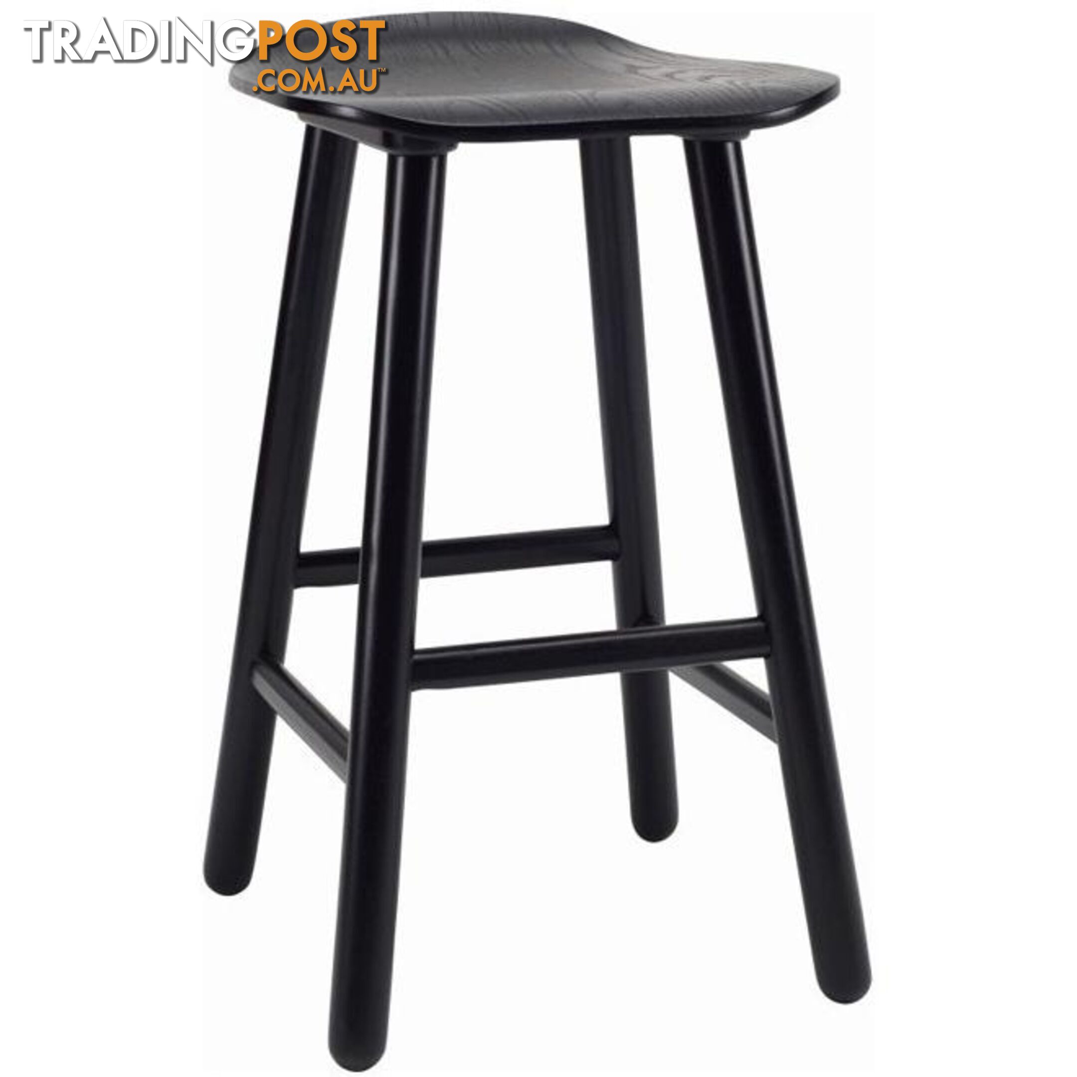 Hetty Counter Stool - Black Ash Veneer - 24092677 - 9334719007793