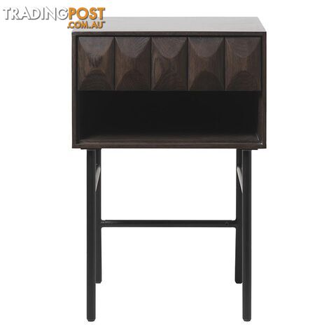 LATINA Side Table - Dark Brown / Black - 43423181 - 5704745097176