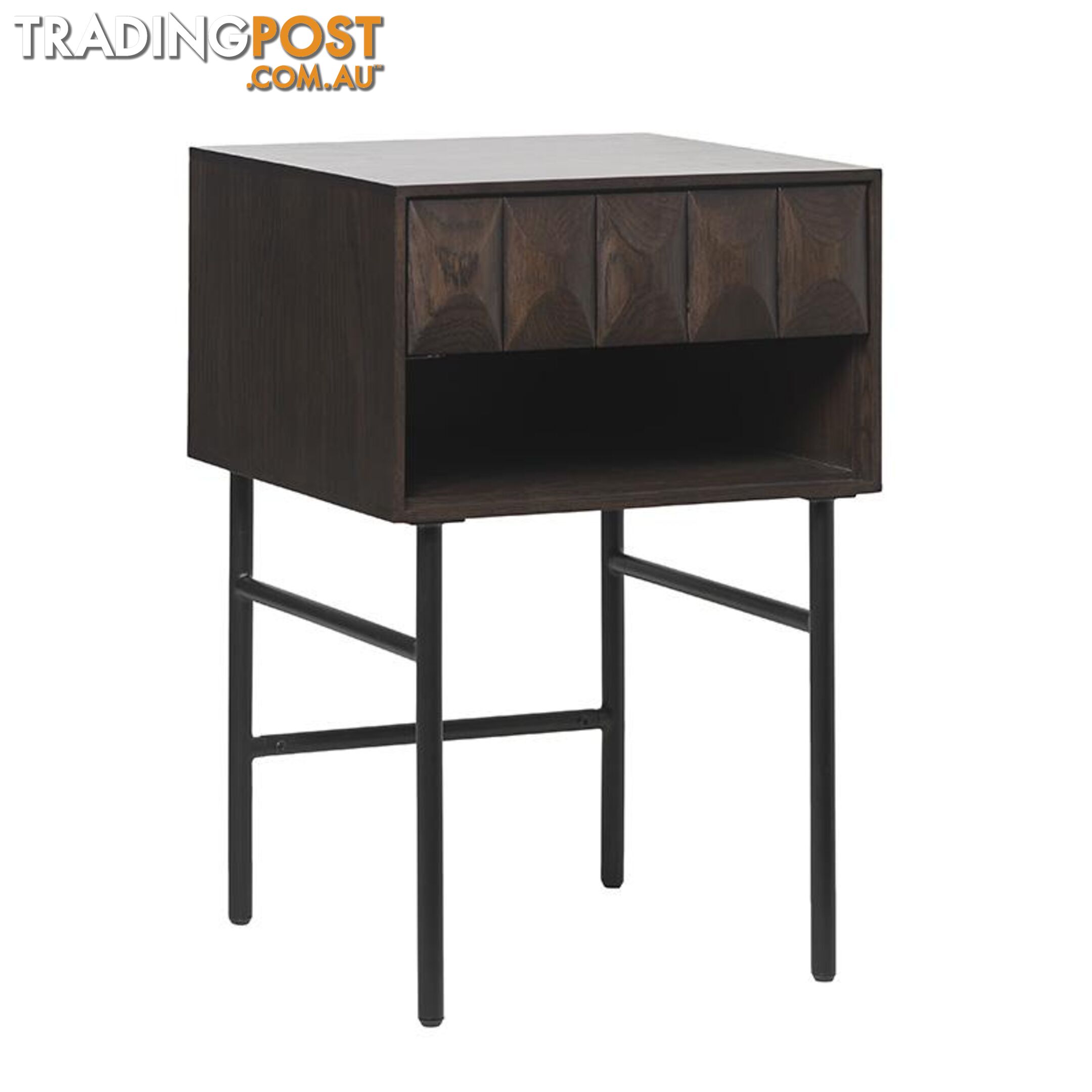 LATINA Side Table - Dark Brown / Black - 43423181 - 5704745097176