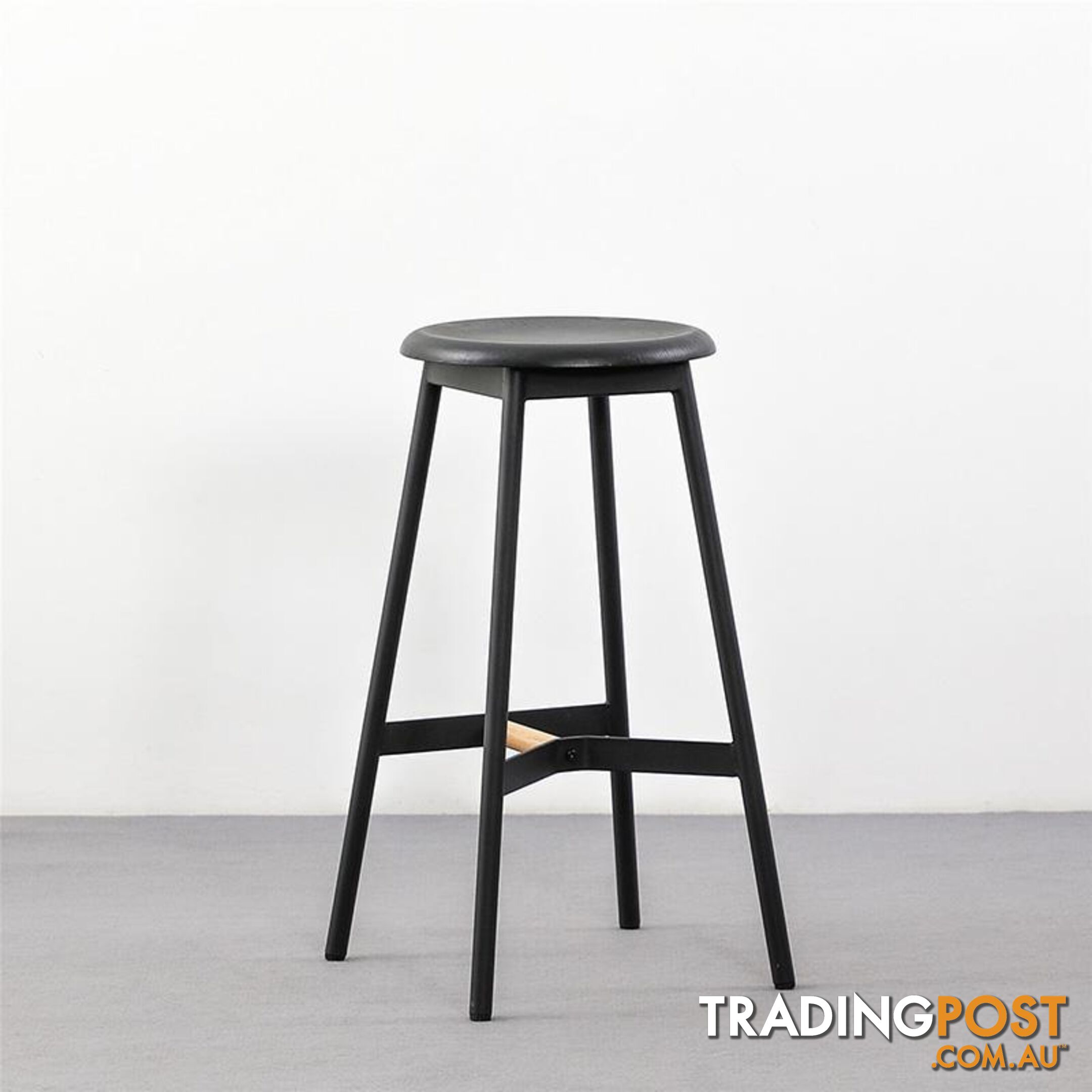 NELLIE Counter Stool - Black &  Natural - BB-9117 - 9334719011028