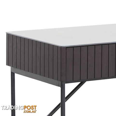 ELORA Study Desk 116cm Ceramic - Smoke Brown Ash - DI-J3551 - 9334719001722