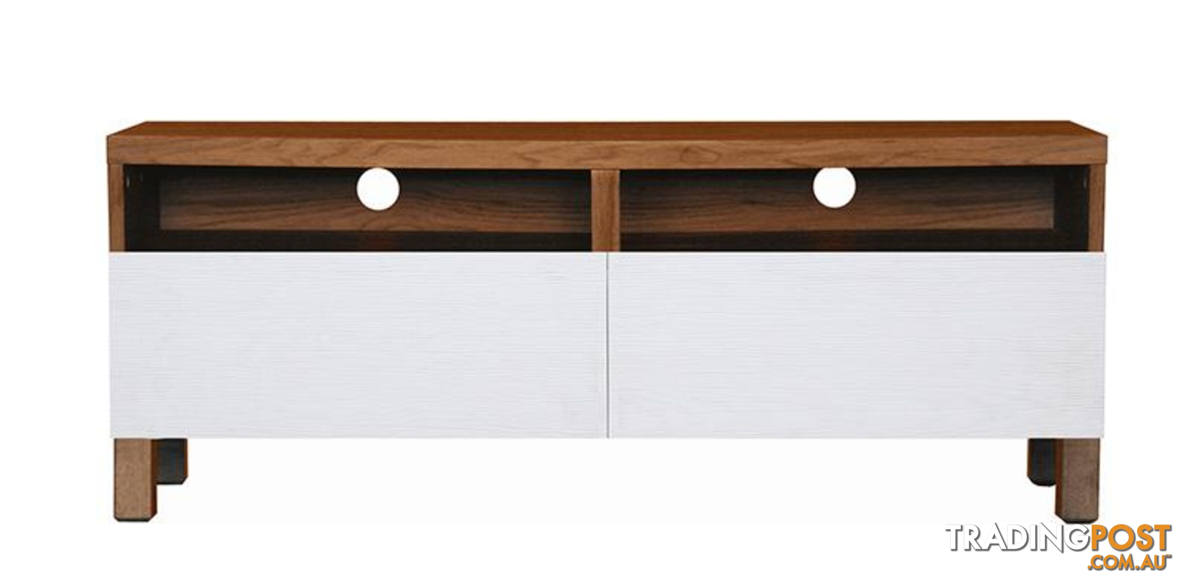 GORDY TV Entertainment Unit 120cm - Walnut Colour - 334002 - 9334719008745