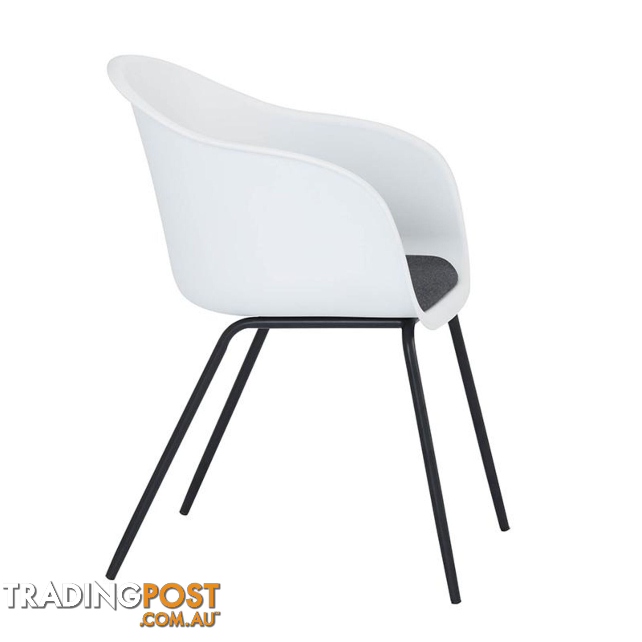 COLLEEN Dining Chair - White - 241184 - 9334719008417