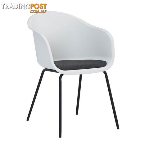COLLEEN Dining Chair - White - 241184 - 9334719008417