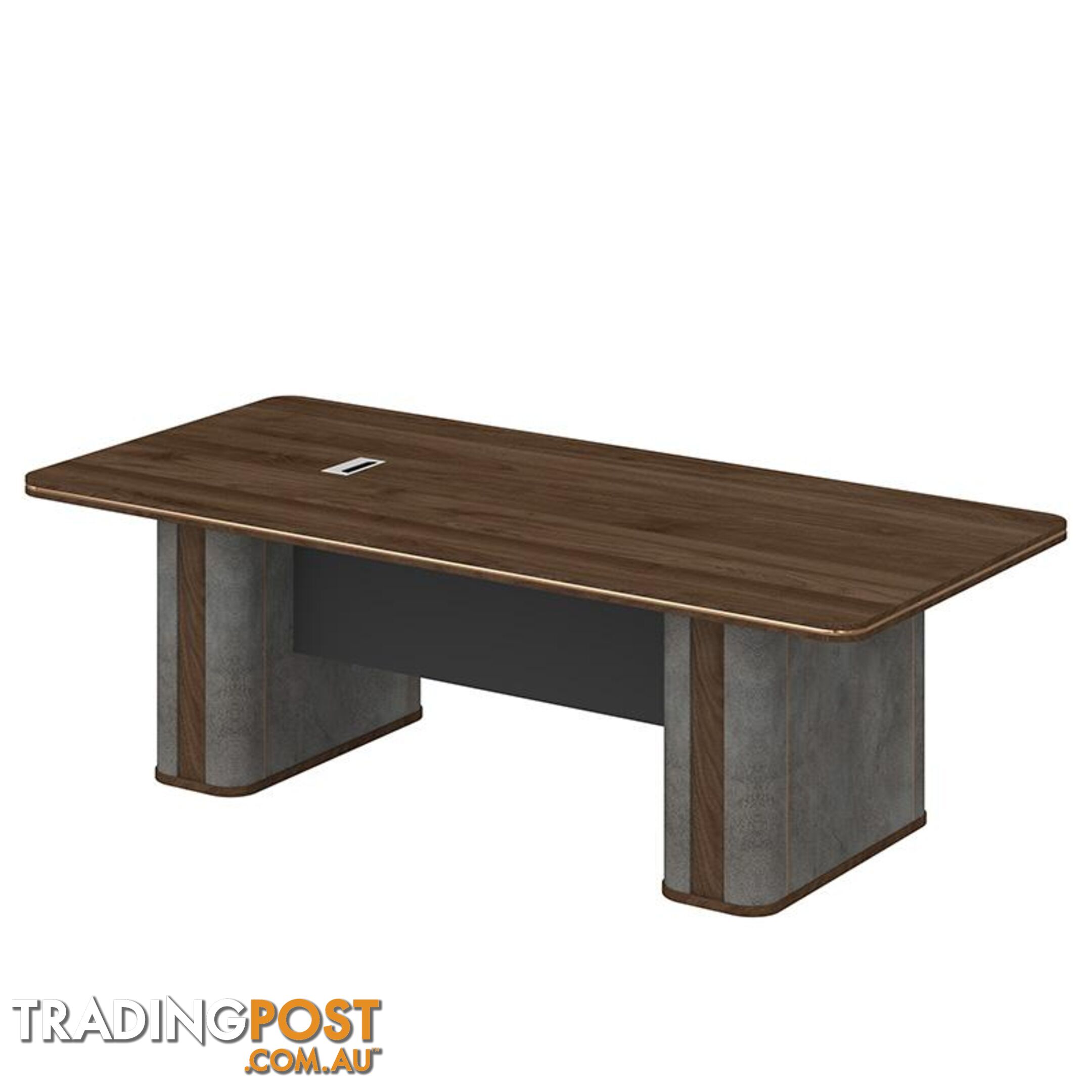 JAGGER Boardroom/ Meeting Table 240cm - Walnut & Grey - MF-14CHM005 - 9334719011264