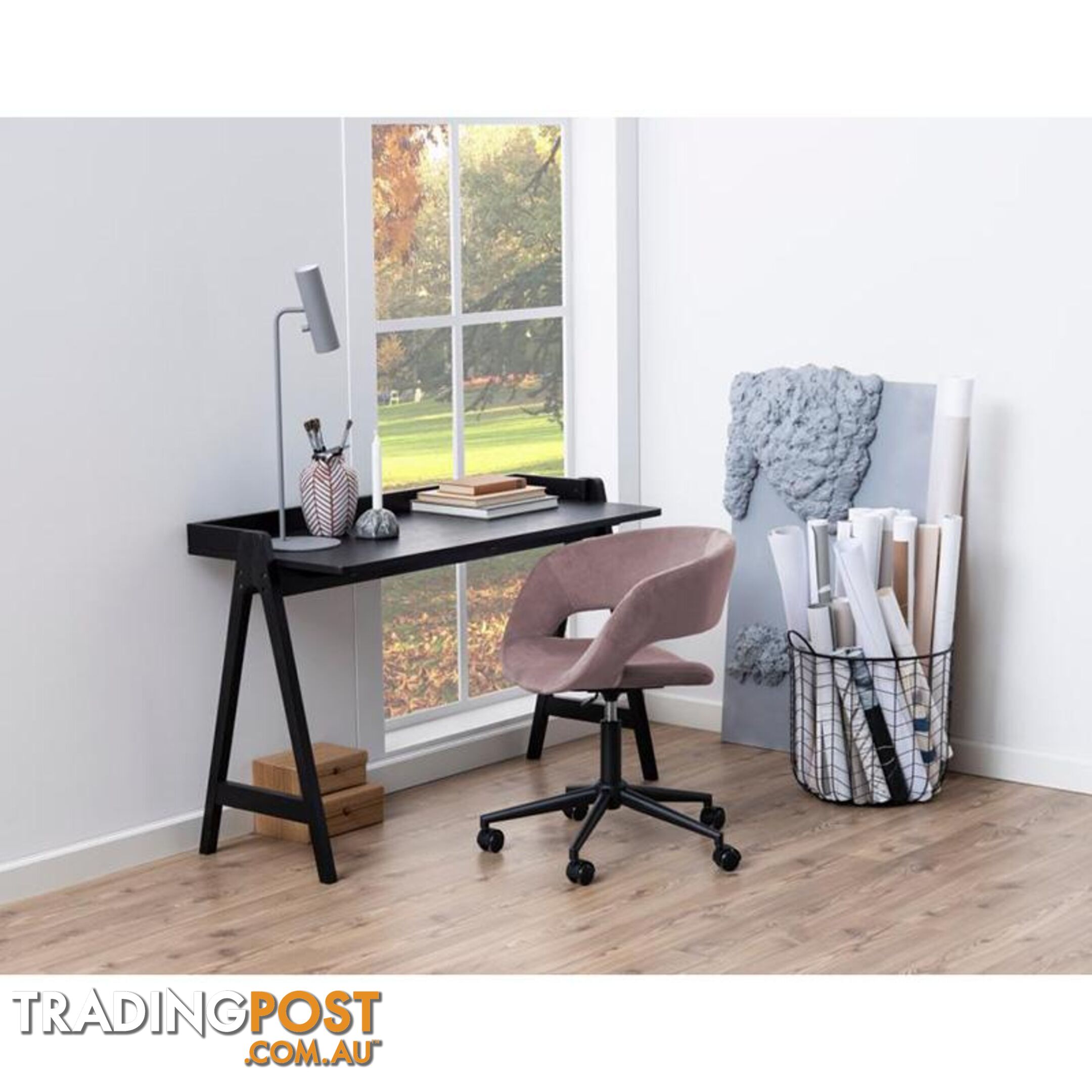 RISTO Study Desk/Console 126.5cm - Black - AC-0000085597 - 5713941106698