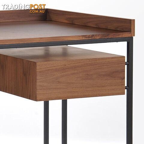 Leo Retro Desk  160cm - Walnut - BH180 - 9334719003214