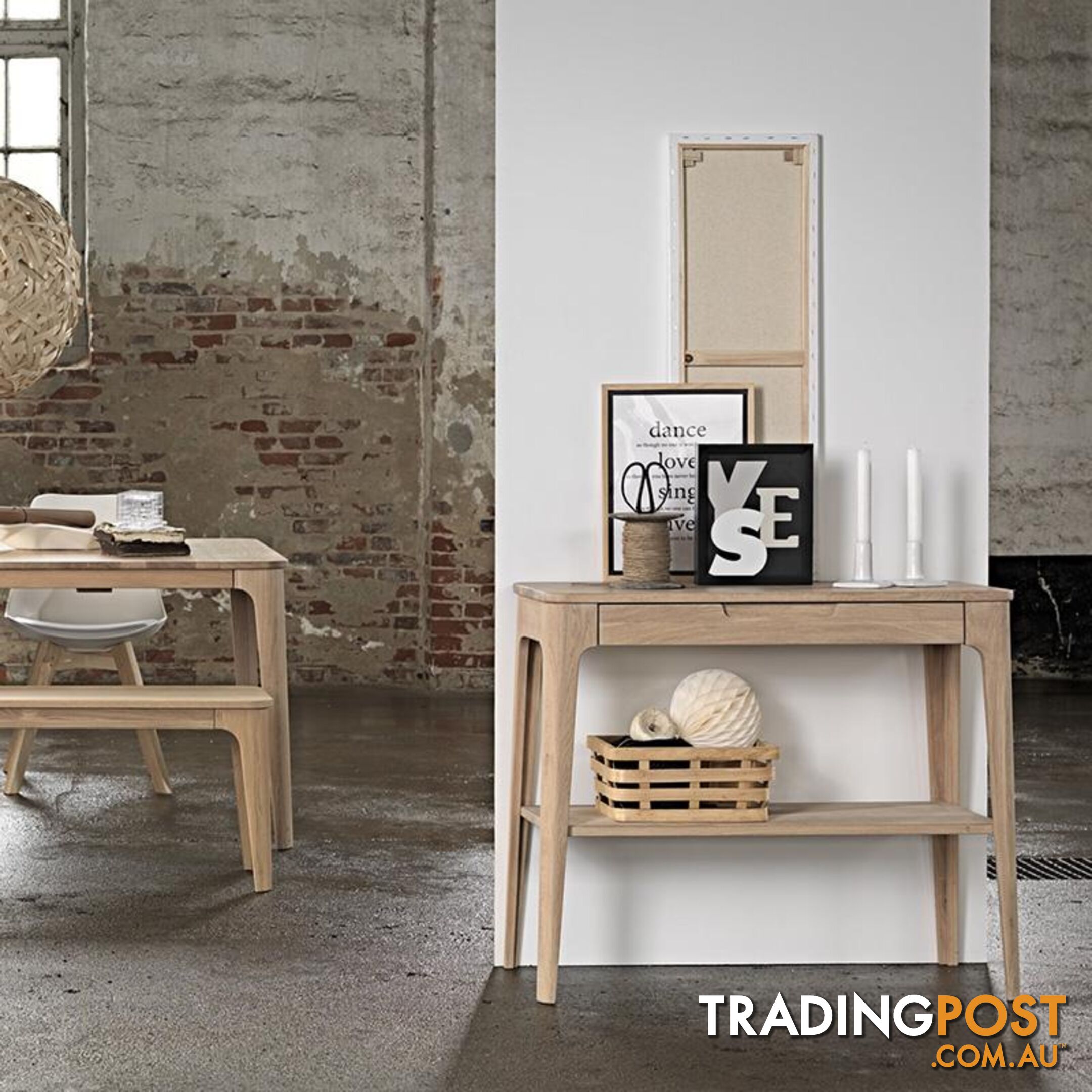 SIENNA Console 90cm -  Natural - 36342211 - 5704745073408