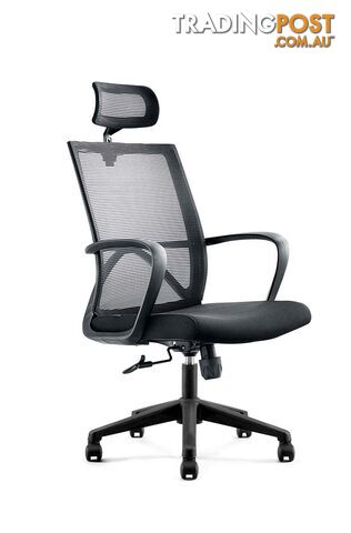 ERIK Executive Office Chair with Headrest- Black - DF-DX6168A - 9334719011103