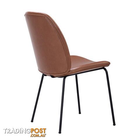 ADELIA Dining Chair - Tan & Black - 241220 - 5705994981704