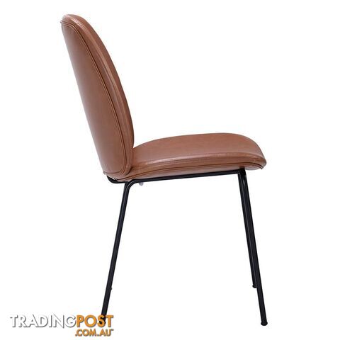 ADELIA Dining Chair - Tan & Black - 241220 - 5705994981704